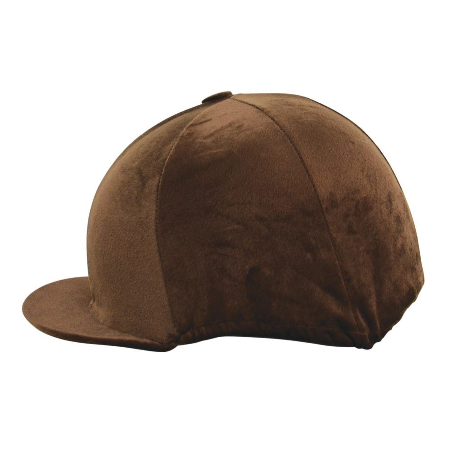 Hy Equestrian Velour Soft Velvet Hat Cover Brown