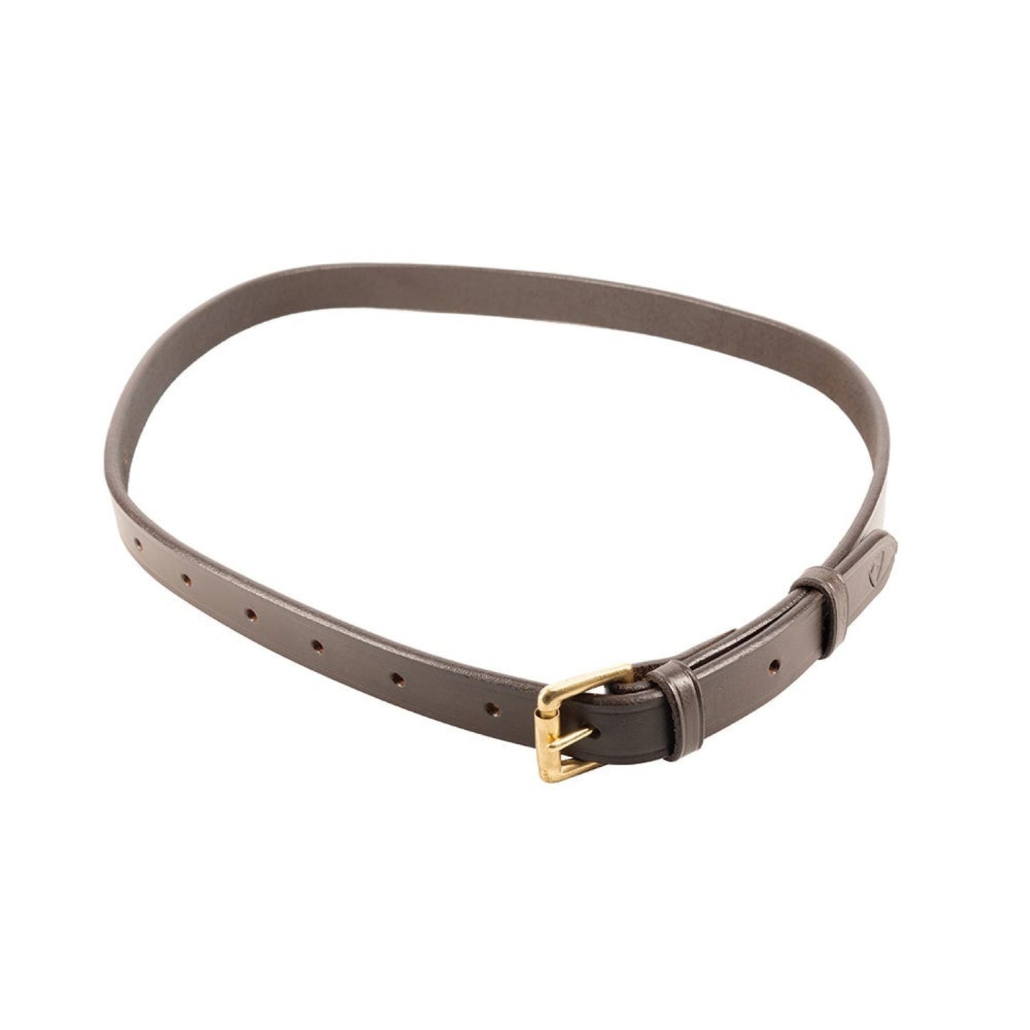 Hy Equestrian Leather Neck Strap Brown - 60" x 3/4"