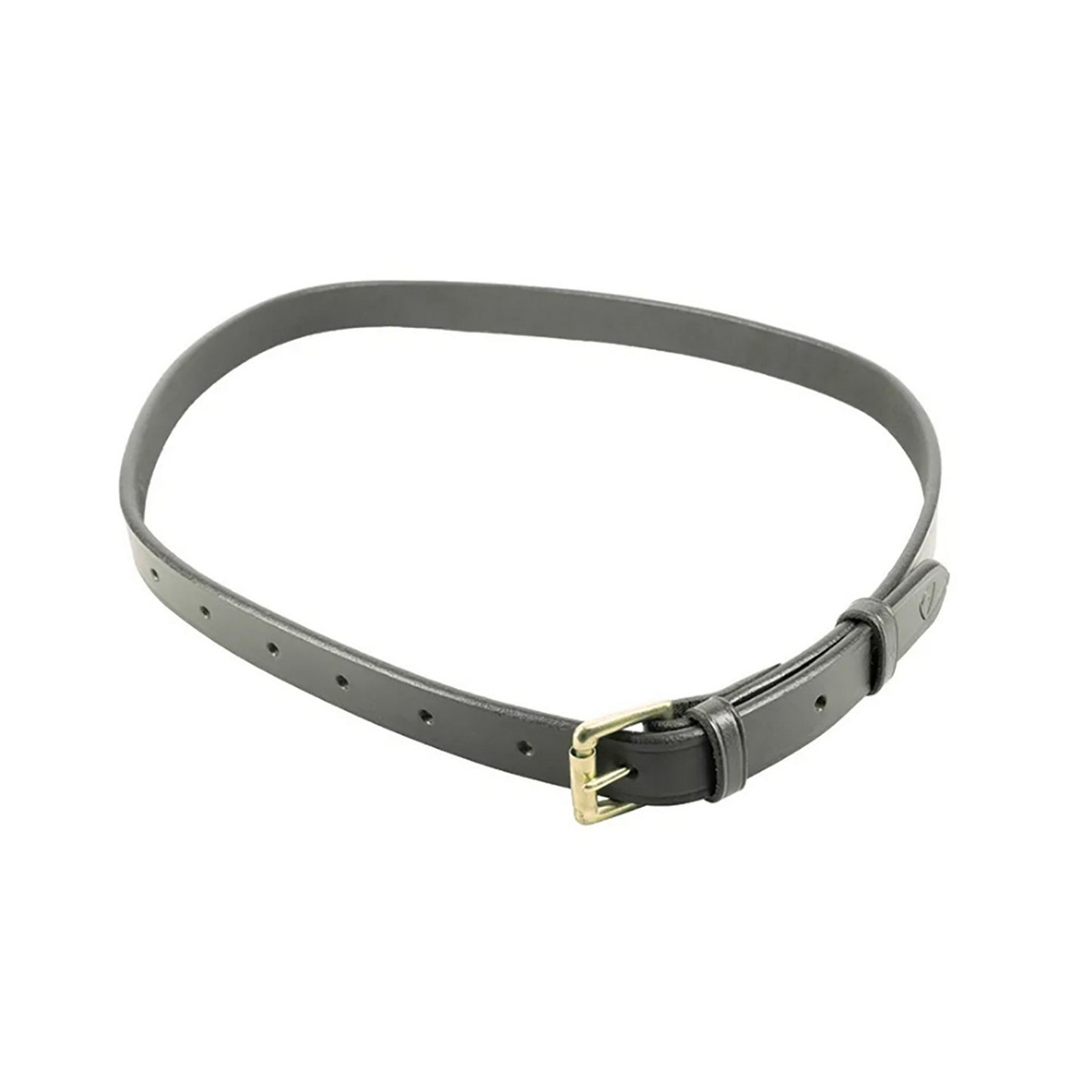 Hy Equestrian Leather Neck Strap Black - 40" x 7/8"