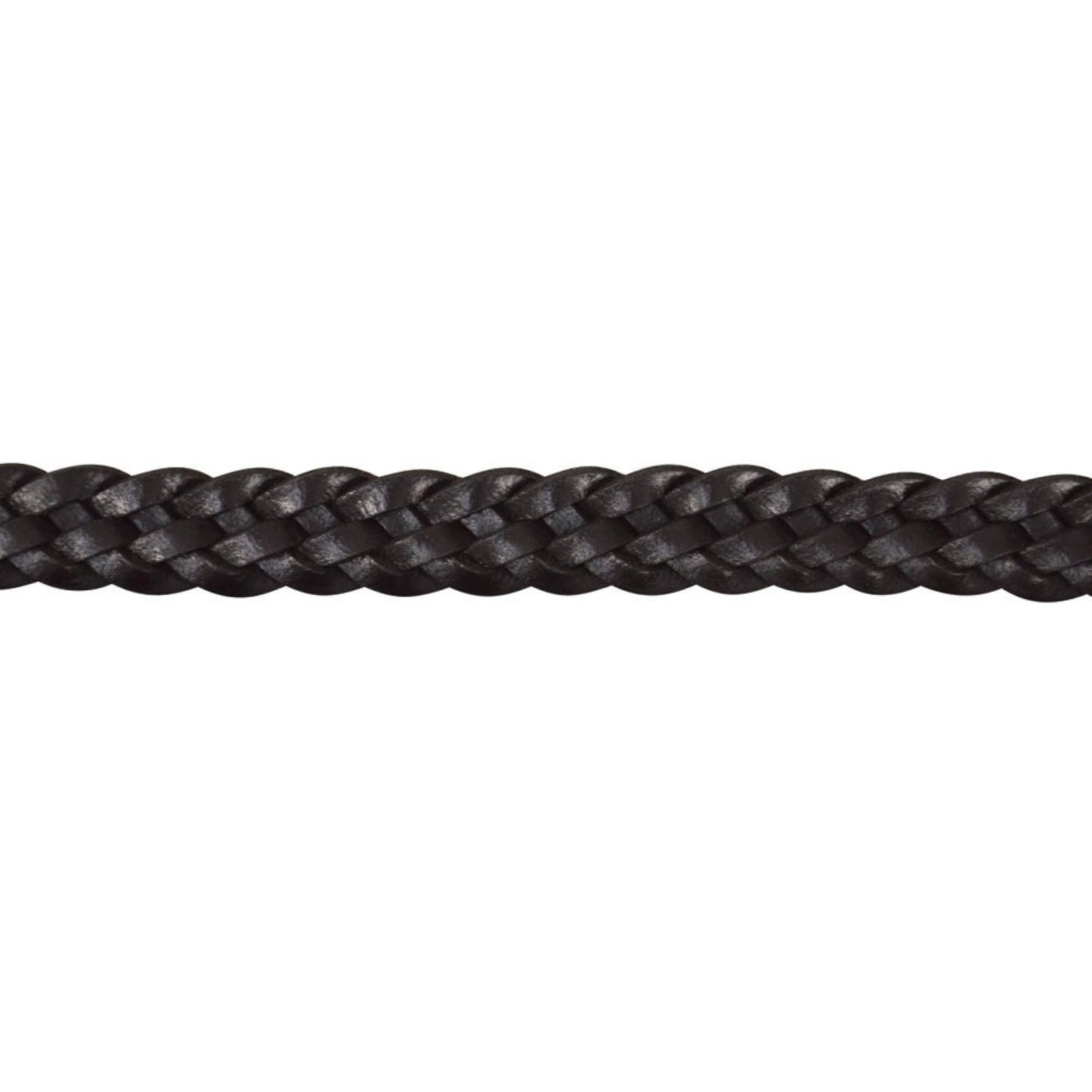 Hy Equestrian Plaited Reins Black - Pony (1/2")