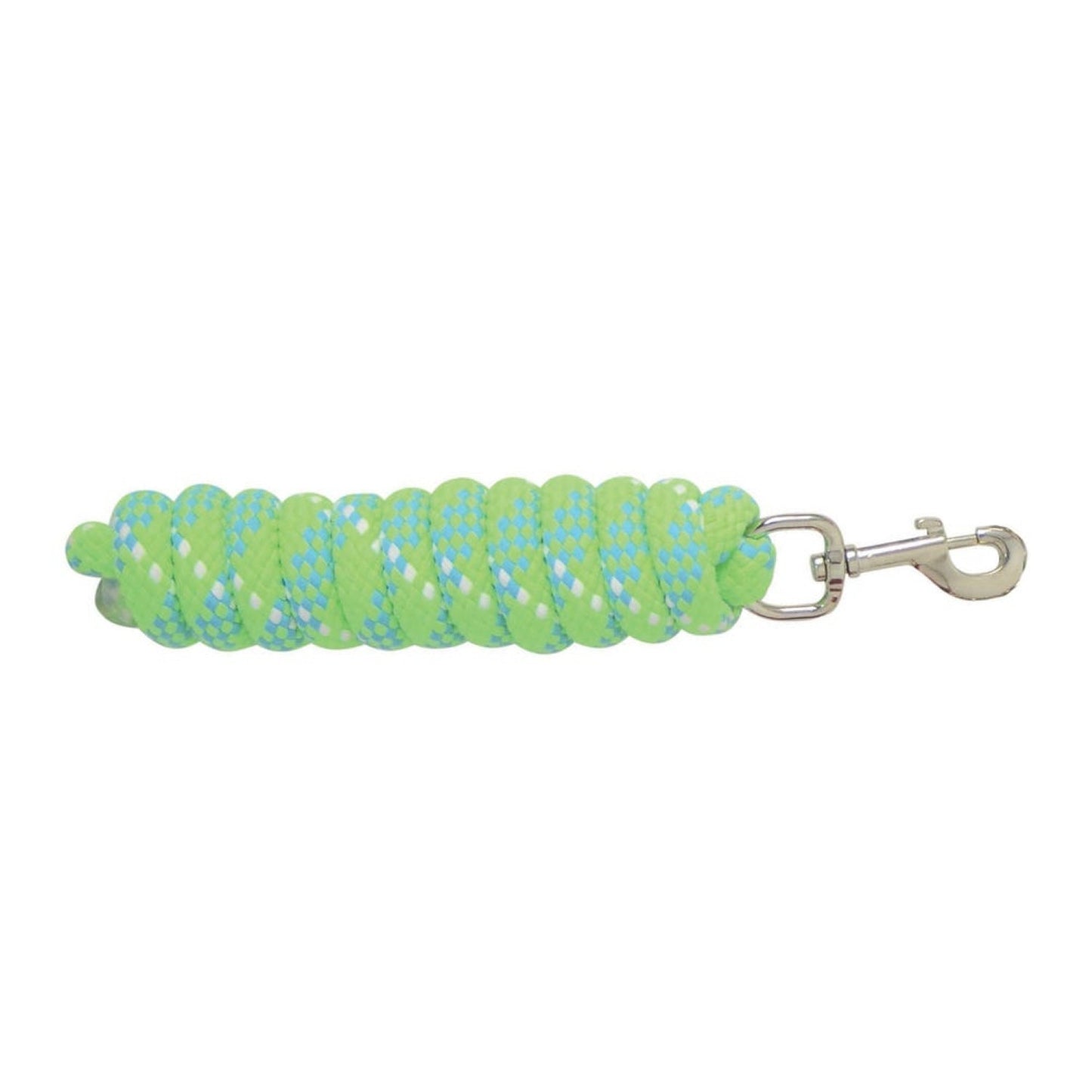 Hy Equestrian Fleck Lead Rope Neon Green/Blue/White - 2 M