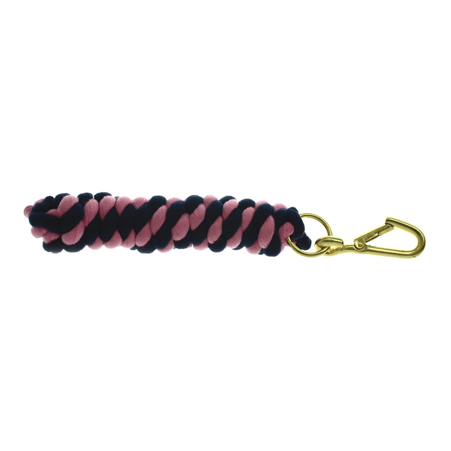 Hy Equestrian Two-Tone Twisted Lead Rope Black/Fuchsia - 2.2 M