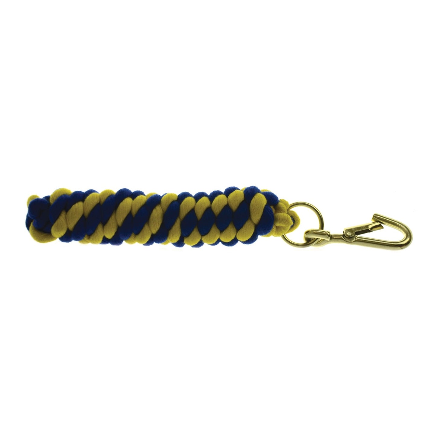 Hy Equestrian Two-Tone Twisted Lead Rope Royal/Yellow - 2.2 M