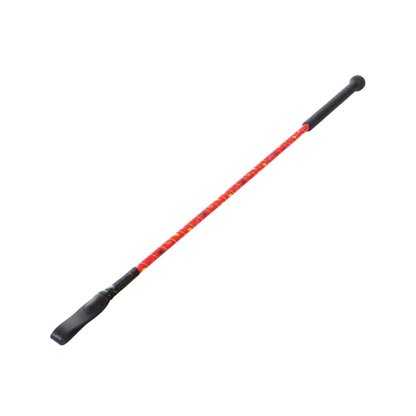 Hy Equestrian Silver Riding Whip Red - 66 Cm