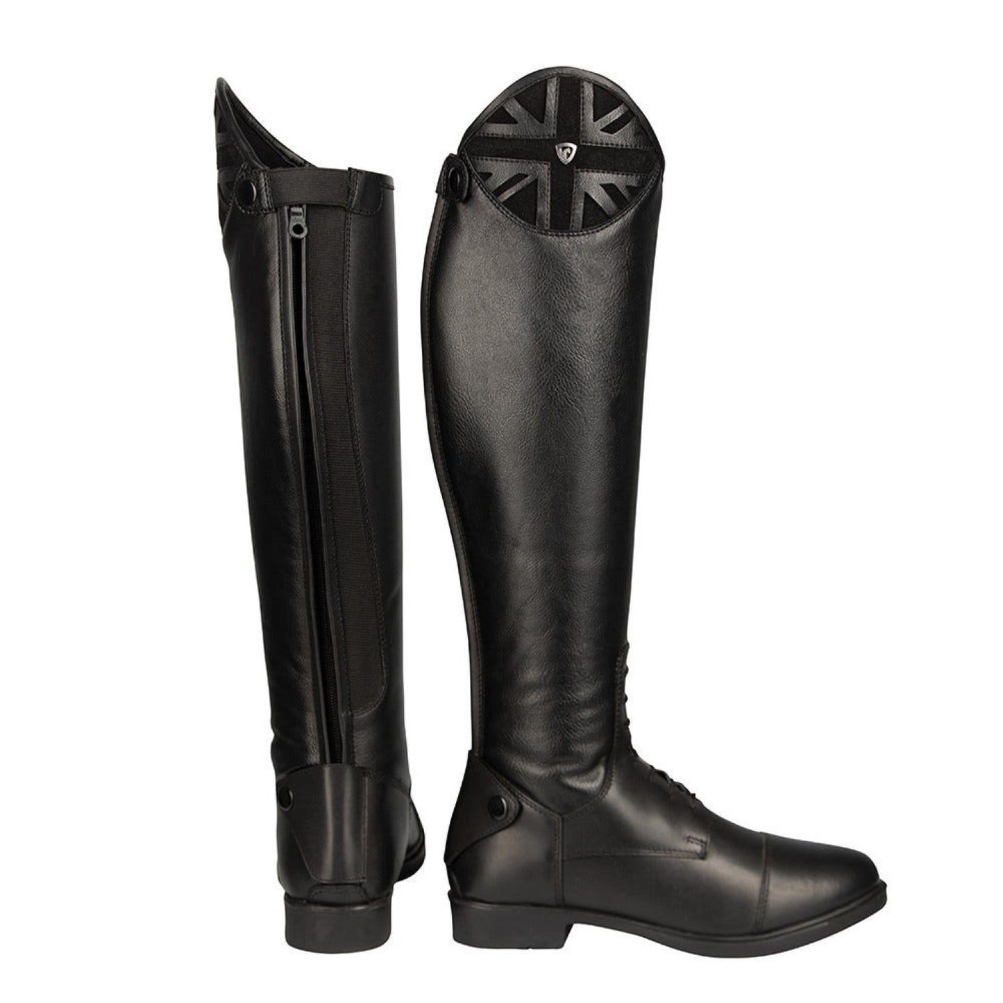 Hy Equestrian Union Jack Riding Boots Black - Size 36