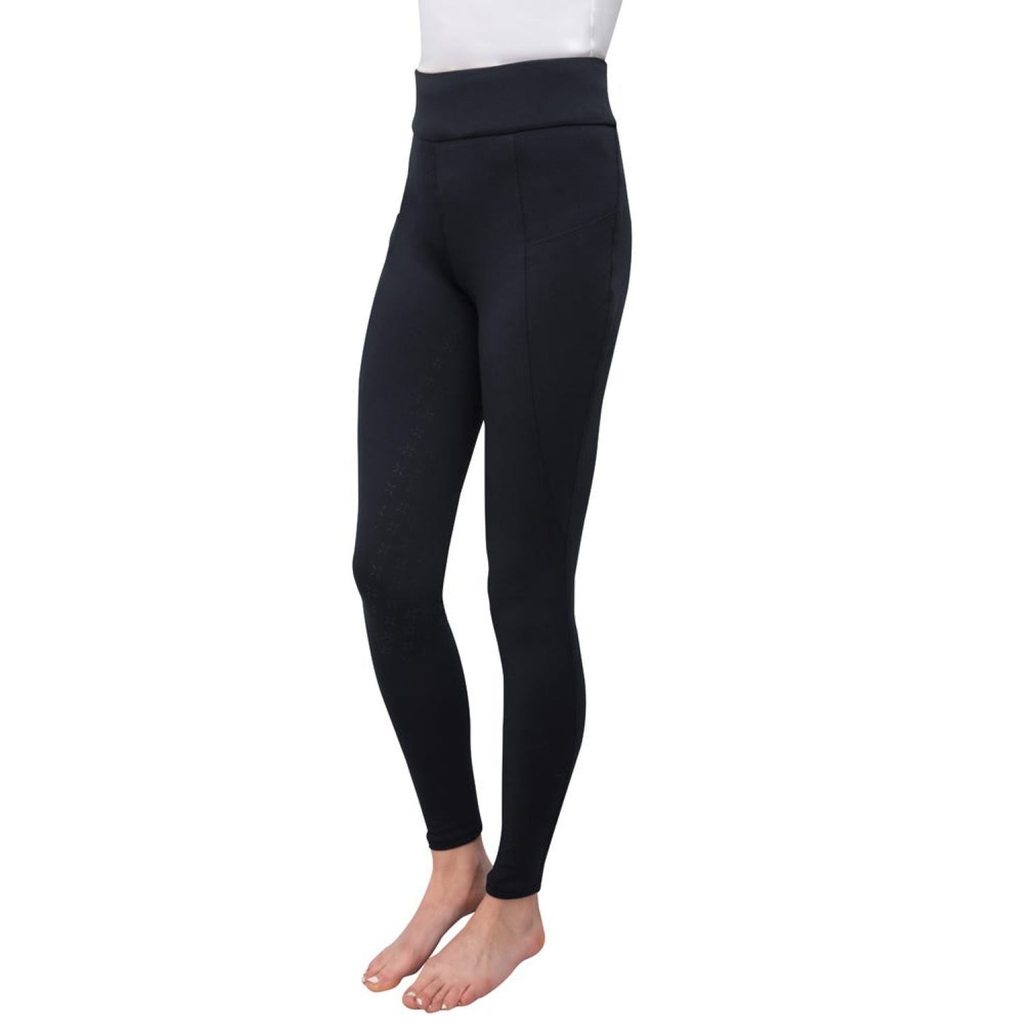 Hy Equestrian Melton Riding Tights Adult Black - Large