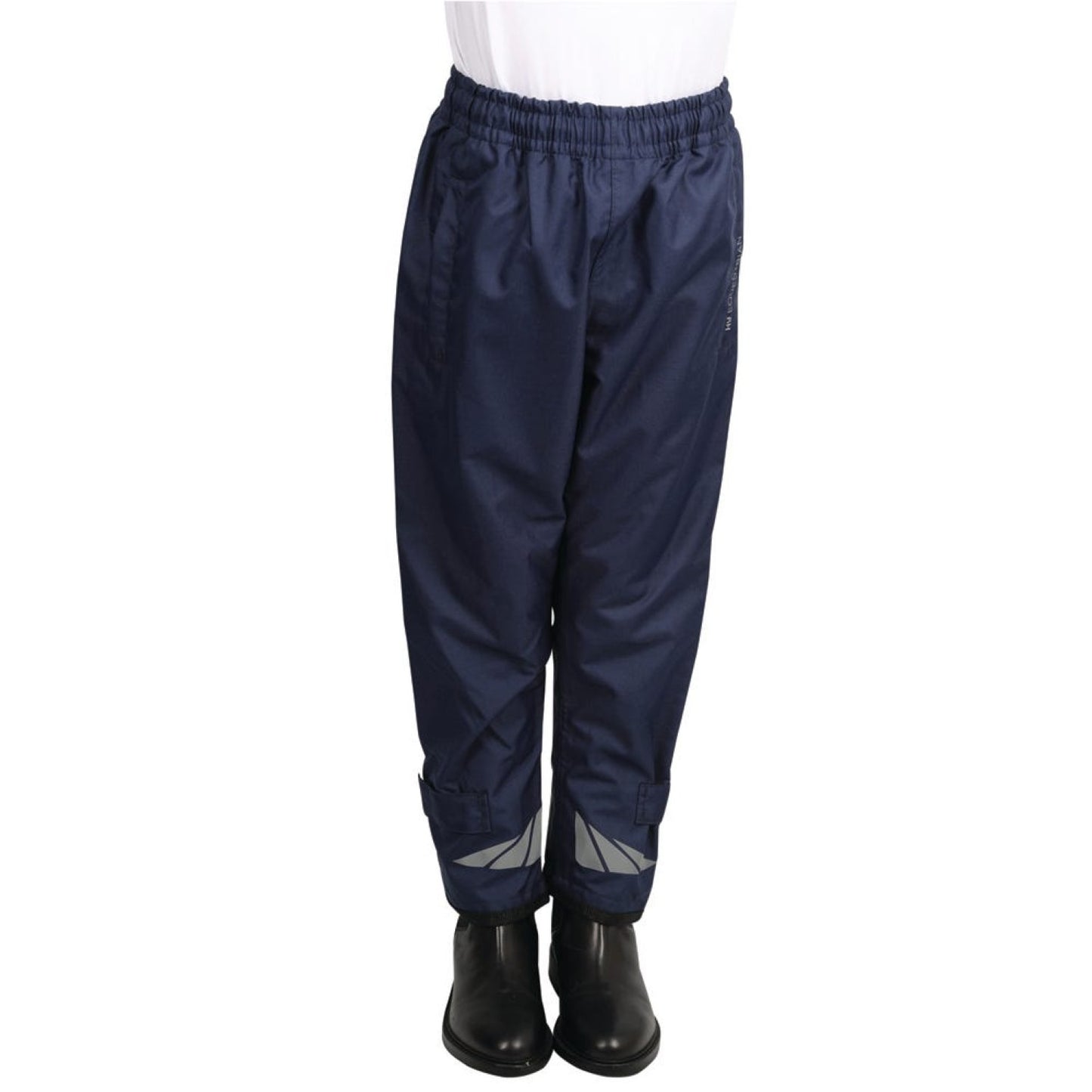 Hy Equestrian Waterproof Pull-On Over Trousers Child Navy - 12/14 Years
