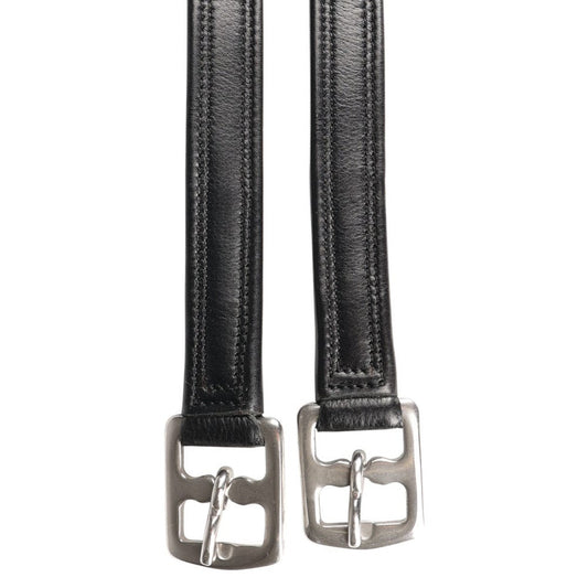 ProPresicce Super Soft Stirrup Leathers by Hy Equestrian Black - 48"