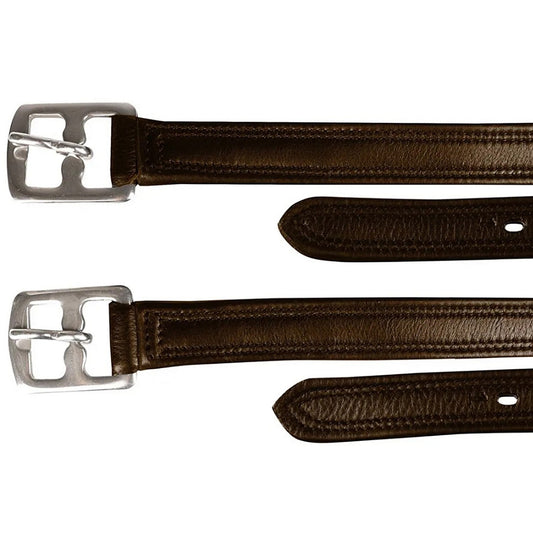 ProPresicce Super Soft Stirrup Leathers by Hy Equestrian Brown - 56"