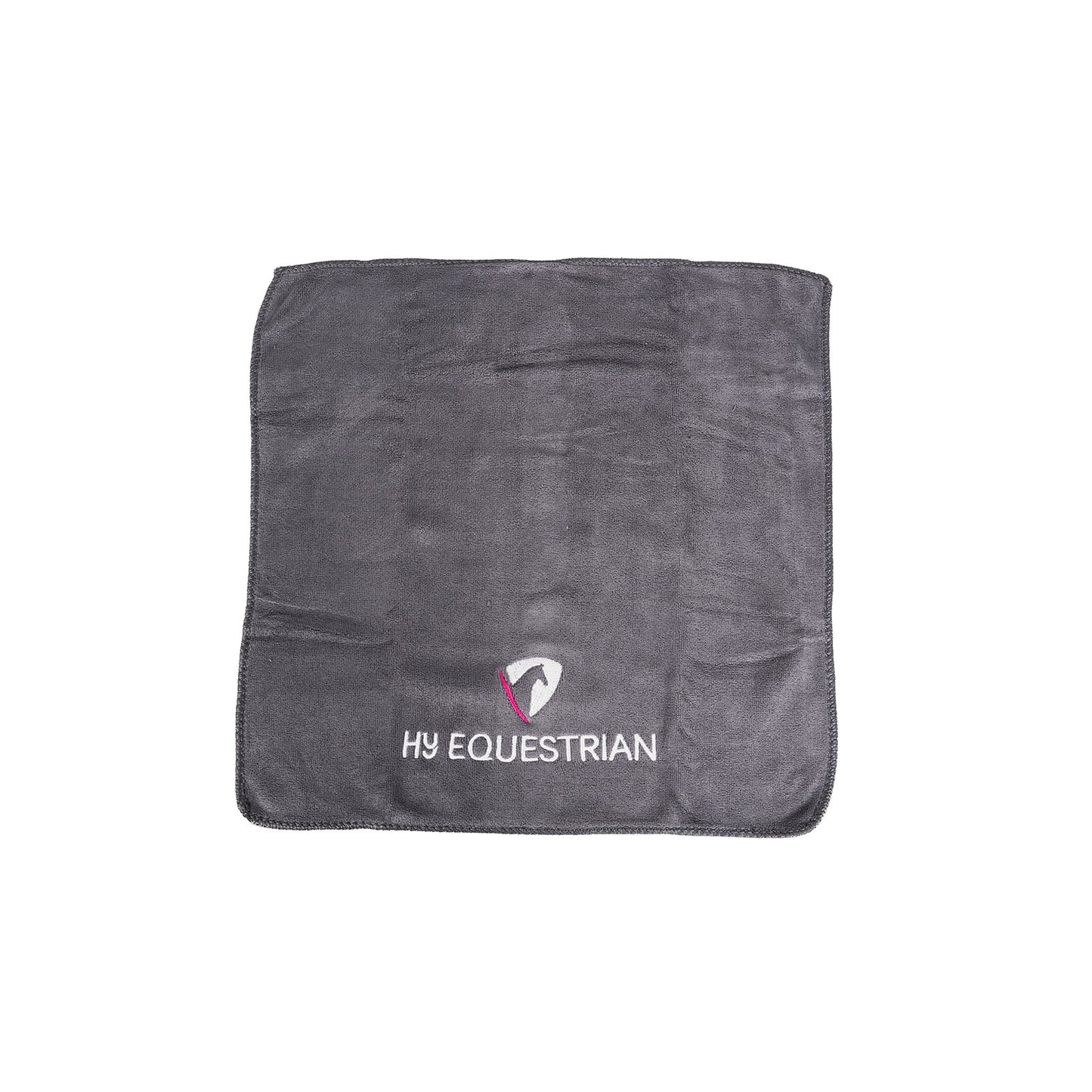 Hy Equestrian Microfibre Towel Grey - 40 x 40 Cm