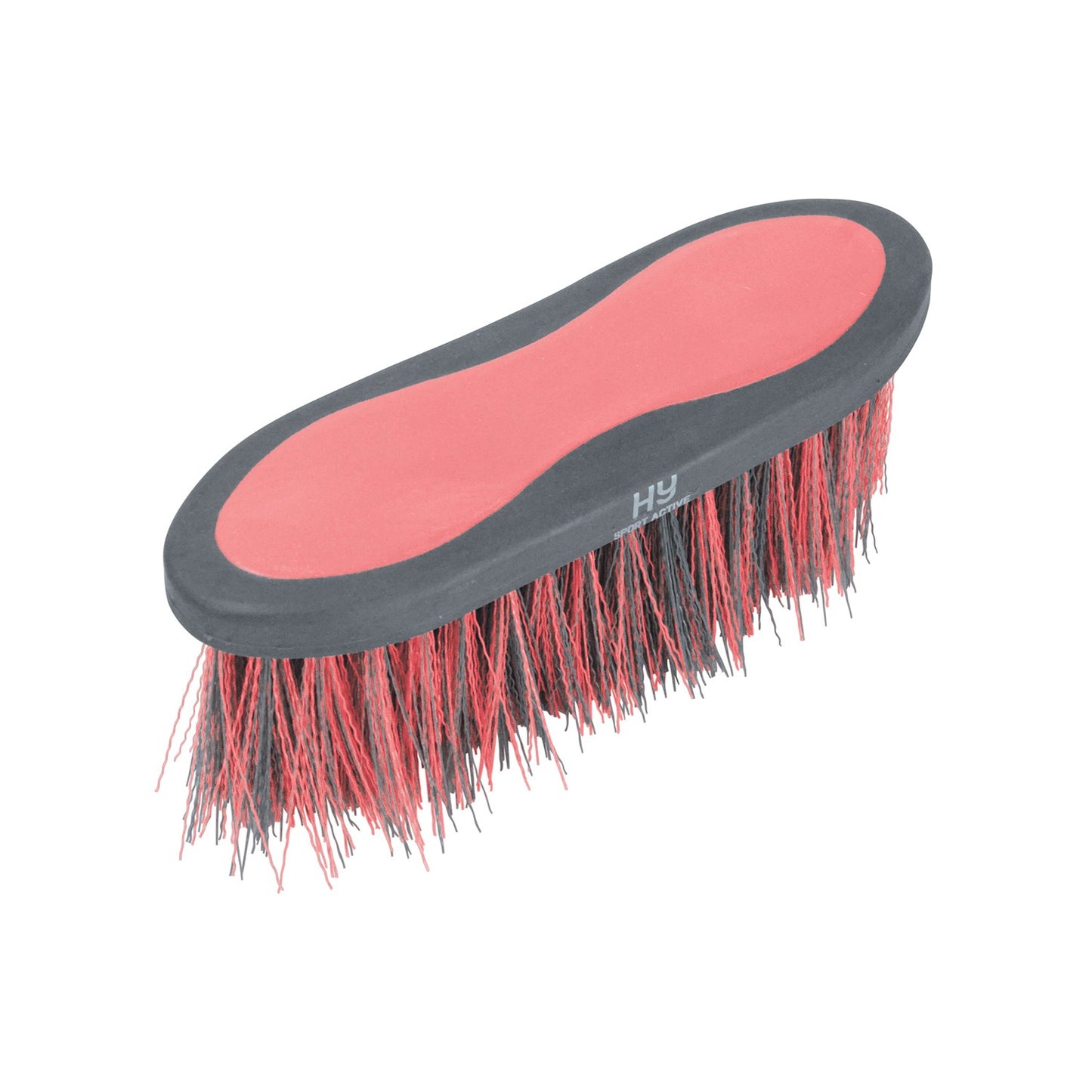 Hy Sport Active Long Bristle Dandy Brush Coral Rose