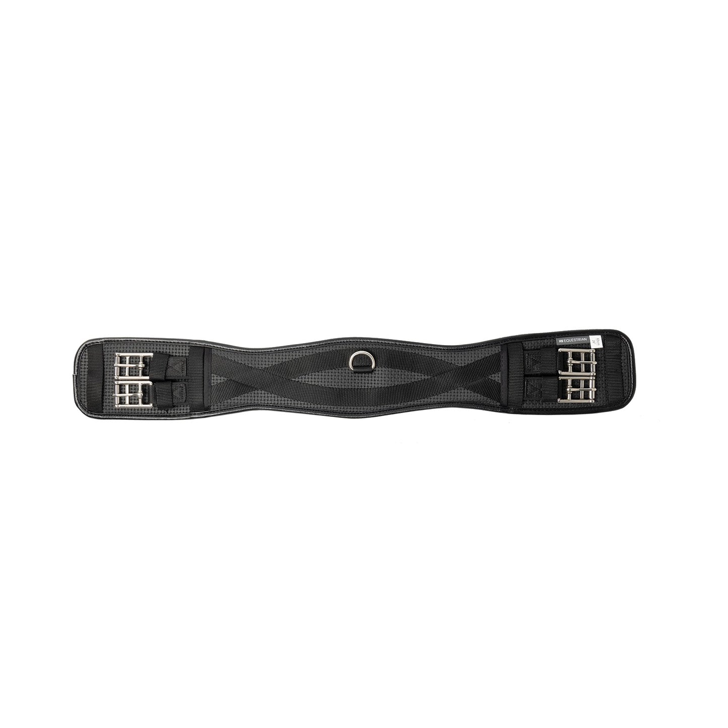 Hy Equestrian Waffle Dressage Girth Double End Elasticated Black