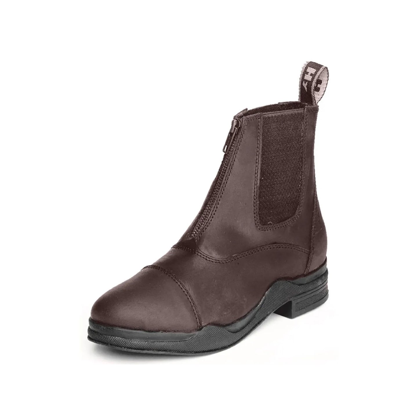 Hy Equestrian Wax Leather Jodhpur Boots Child Brown - Size 3