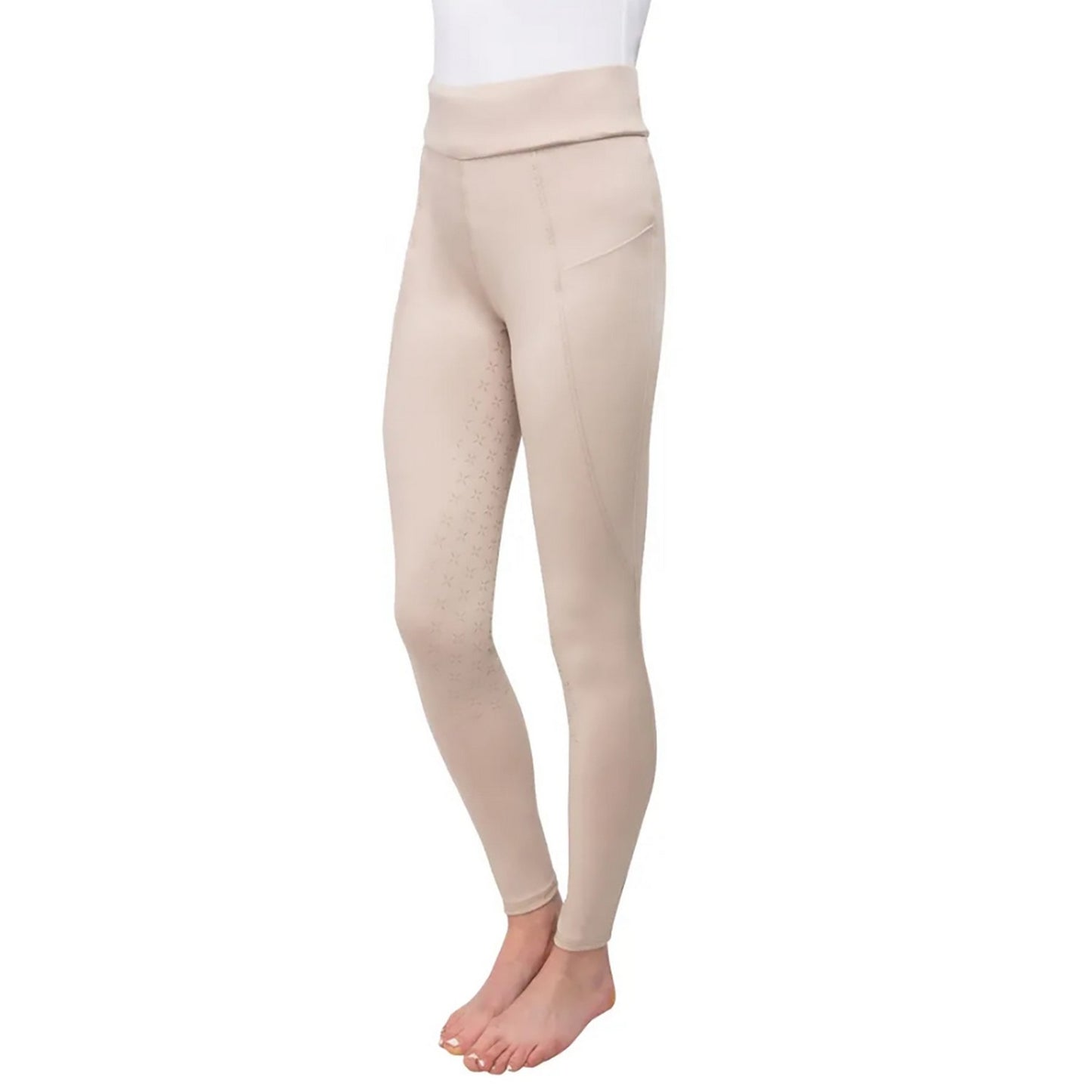 Hy Equestrian Melton Riding Tights Child Beige - 5/6 Years