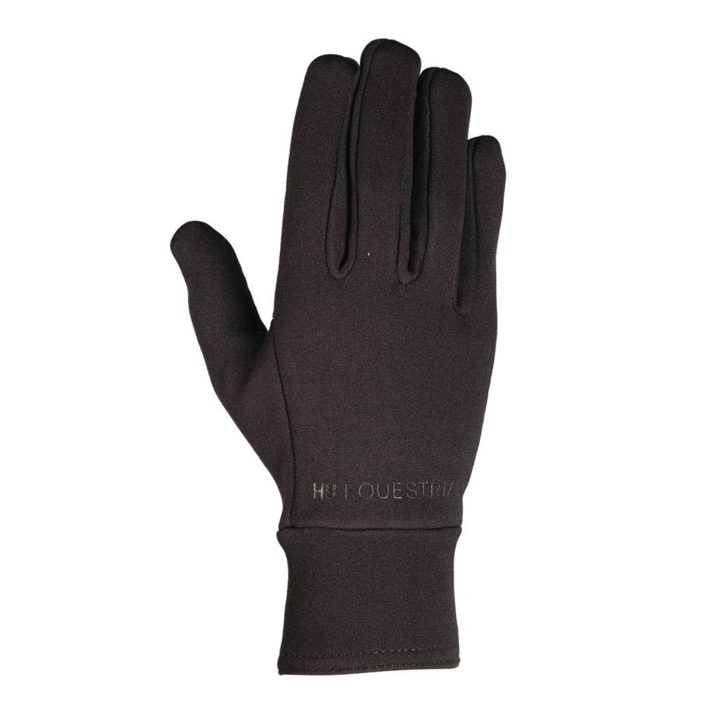 Hy Equestrian Ultra Grip Neoprene Fleece Gloves Black - Large
