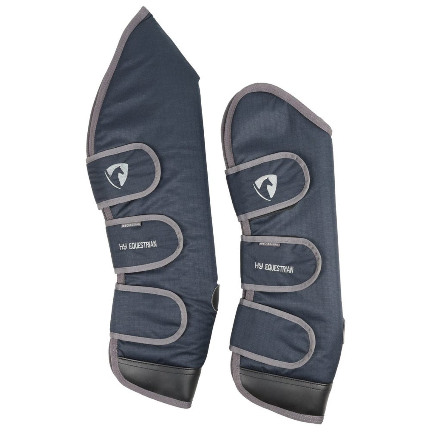 Hy Equestrian Travel Boots Navy/Grey - Cob
