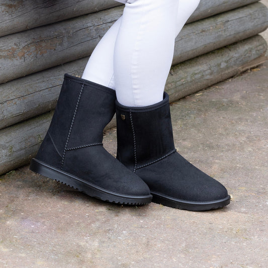 ProTerrain Chisworth Waterproof Fleece Boots by Hy Equestrian Black - 36