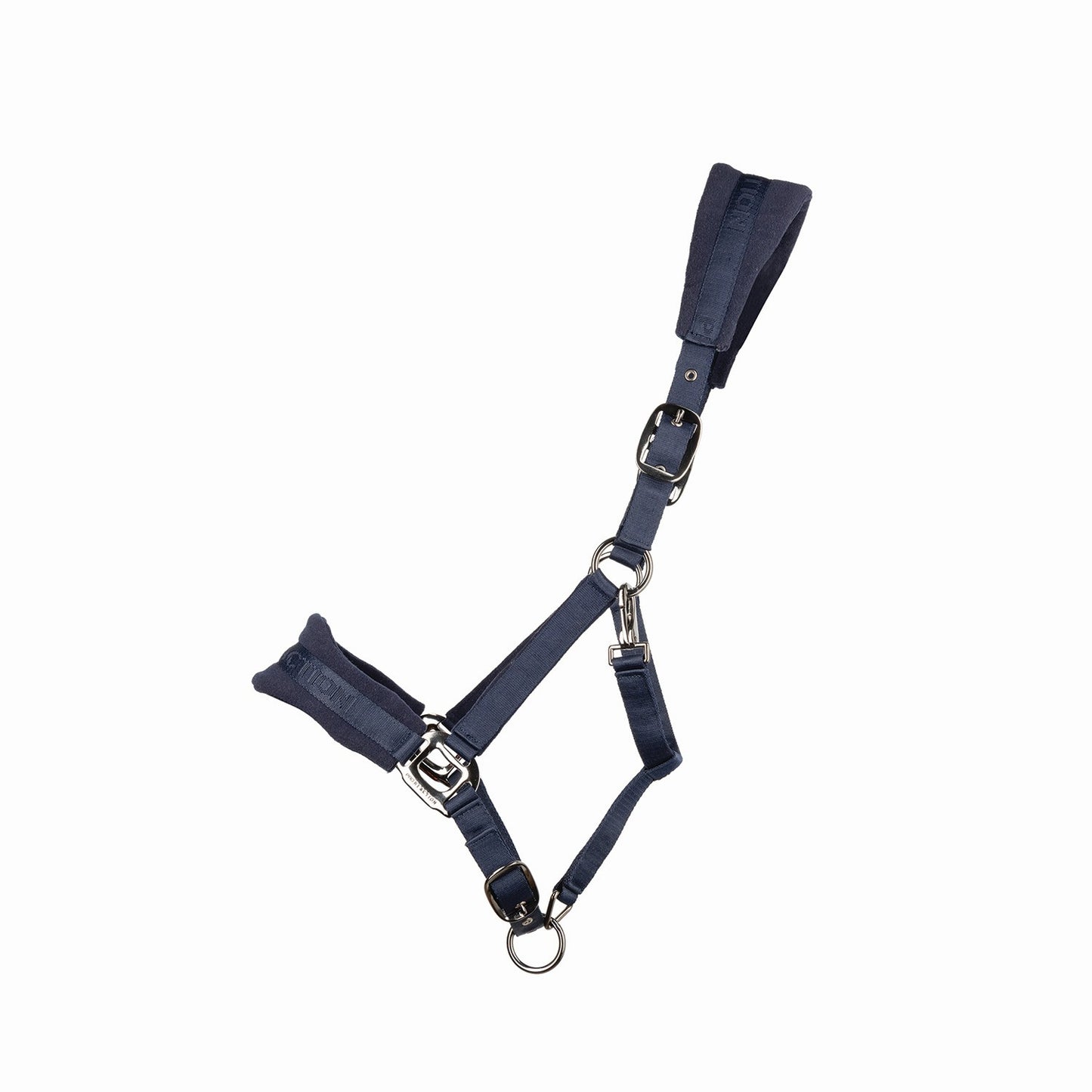 ProReaction Dura Fleece Headcollar by Hy Equestrian Navy - Cob