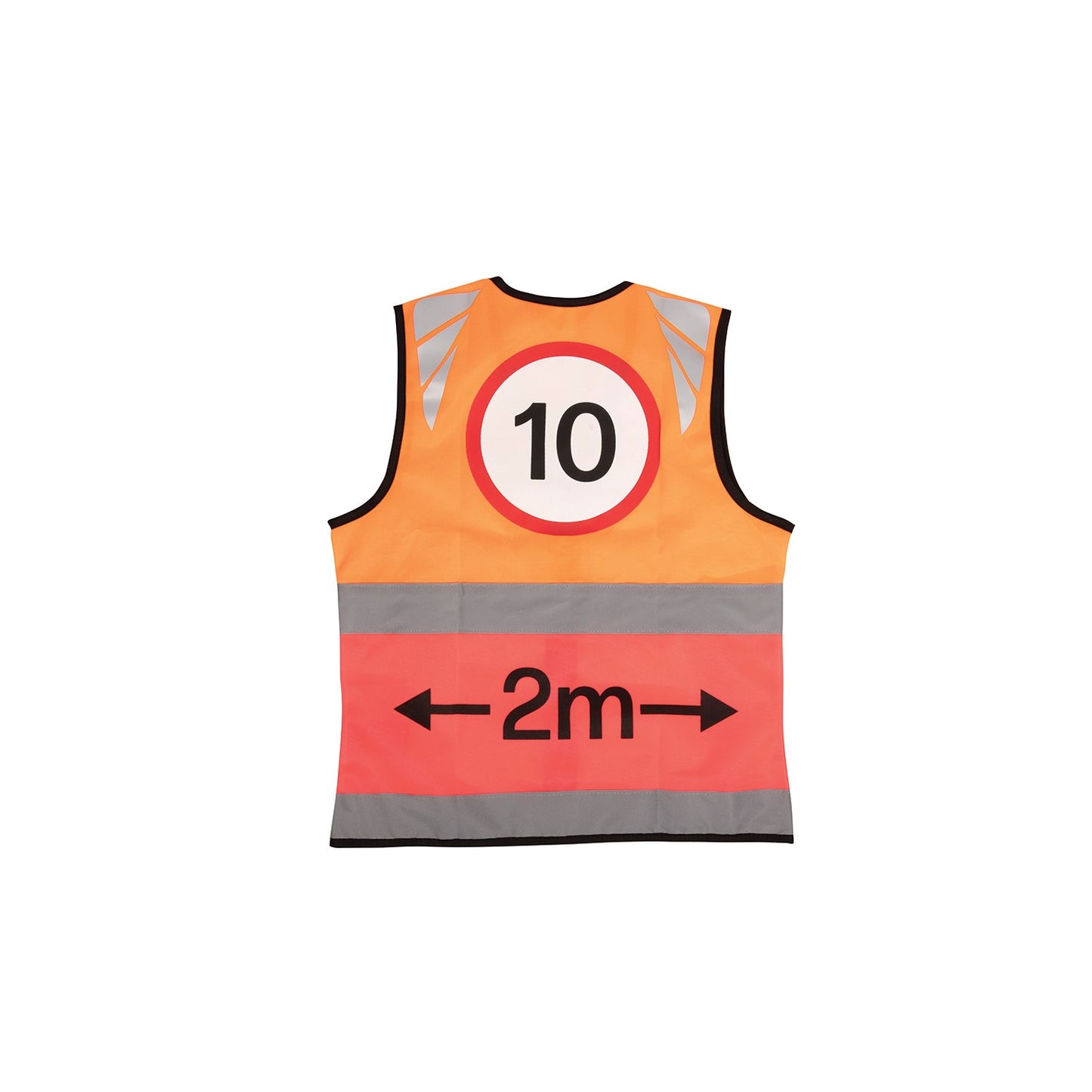 Reflector Two Tone Tabard by Hy Equestrian 10mph/2 Metres Orange/Pink - Large
