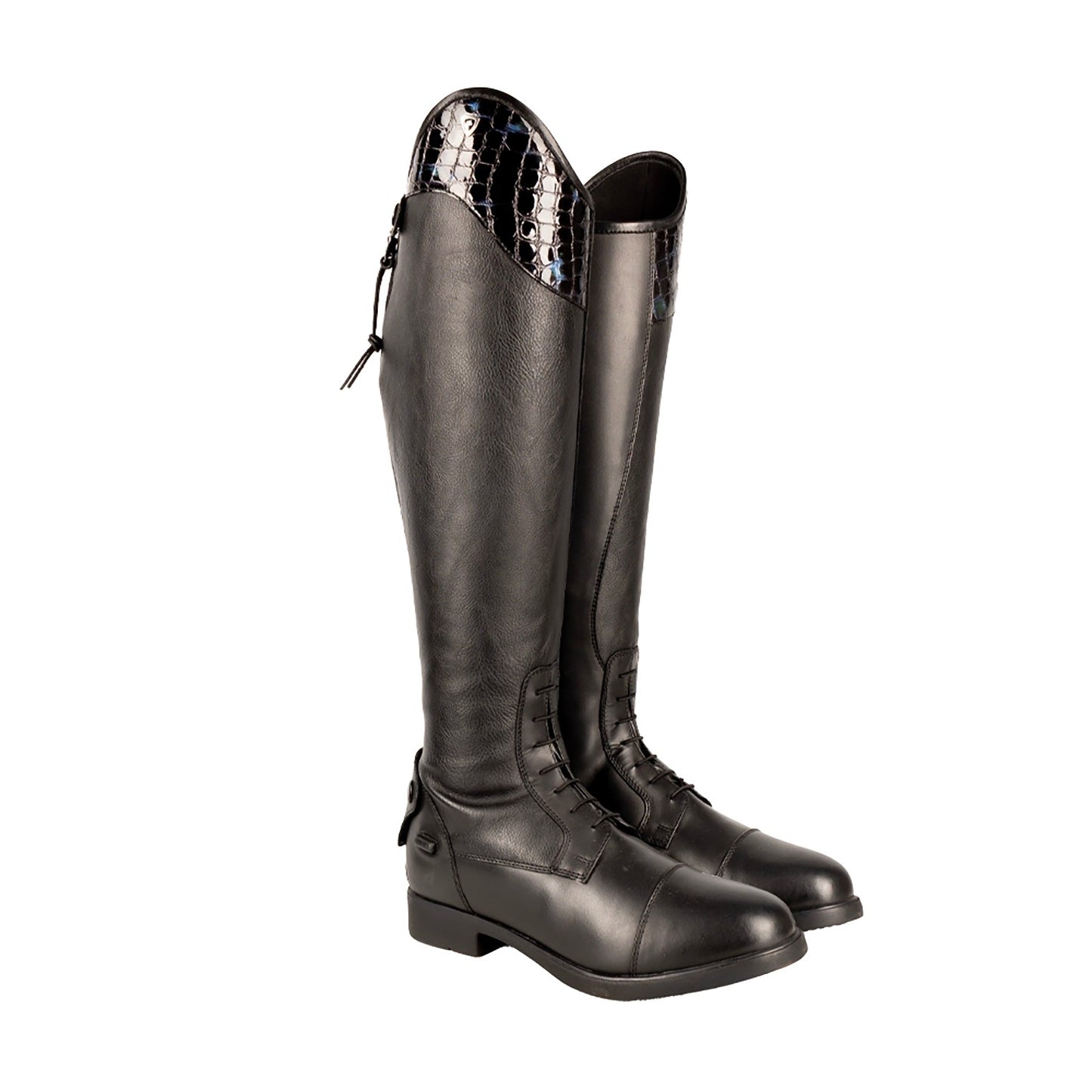 Hy Equestrian Aliano Riding Boots Black/Blue - Size 37