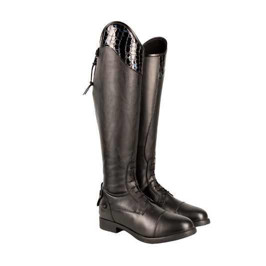 Hy Equestrian Aliano Riding Boots Black/Blue