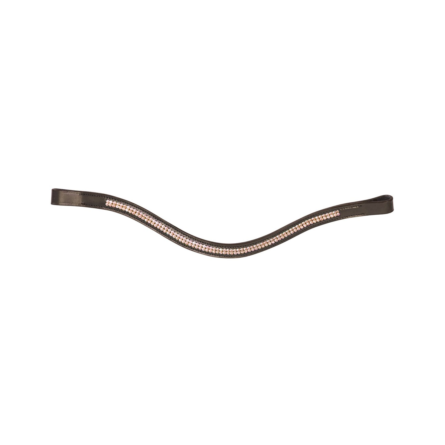 Hy Equestrian Rosciano Browband Brown/Rose Gold - Pony