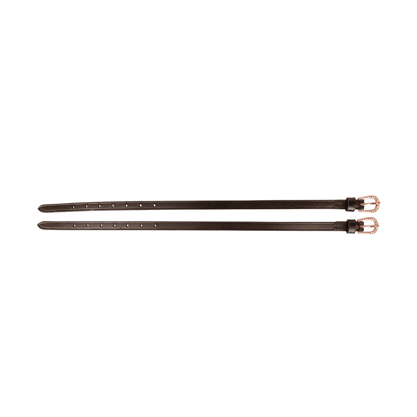 Hy Equestrian Diamante Spur Straps Child Brown/Rose Gold