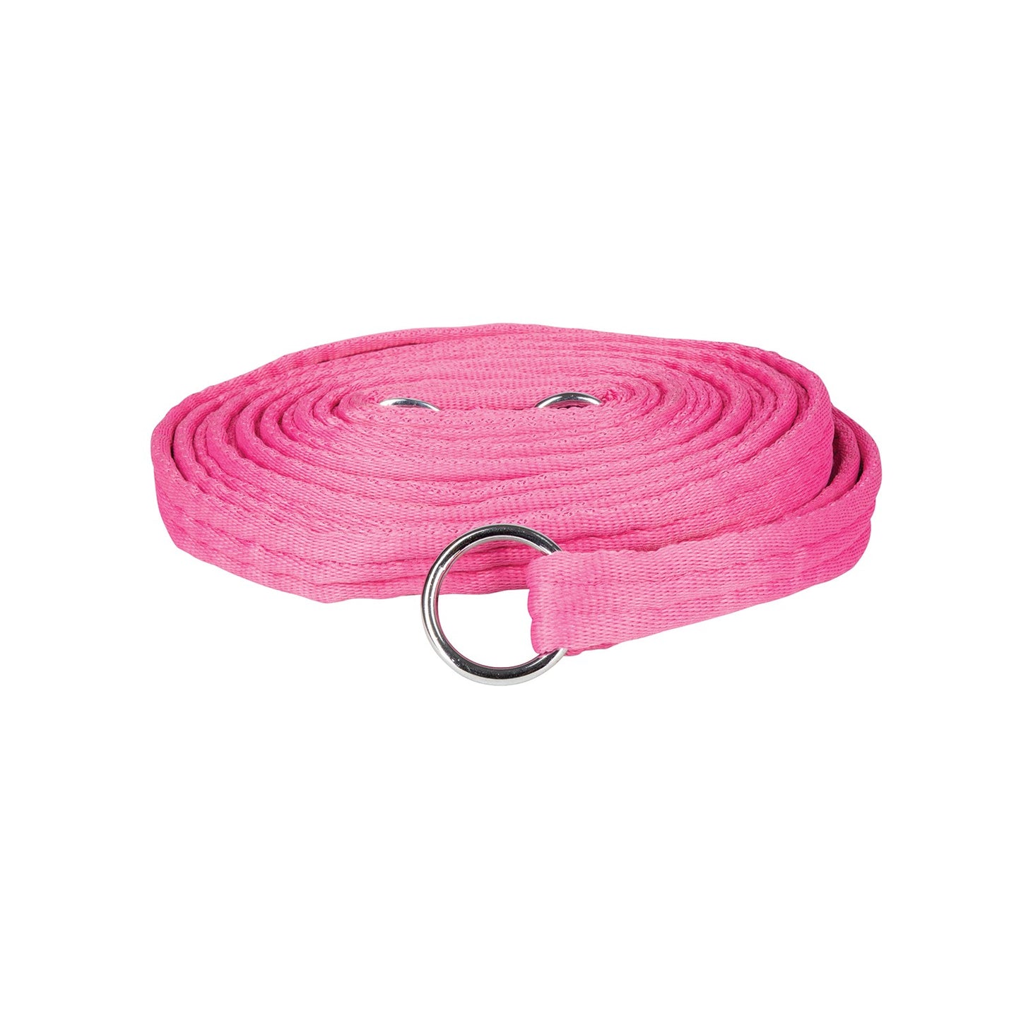 Hy Equestrian Soft Webbing Lunge Rein with Swivel Clip Pink - 8 M