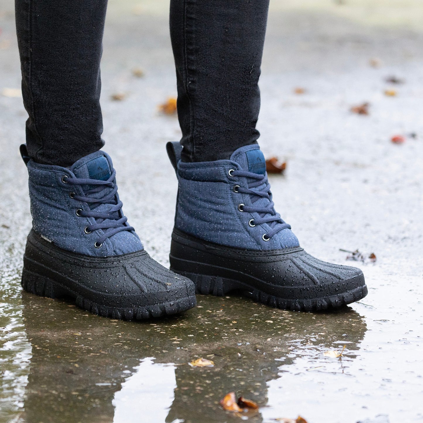 ProTerrain Oxspring Muck Boot by Hy Equestrian Child Navy - Size 32 (13)