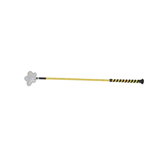 Hy Equestrian Daisy Maid Whip Yellow/Silver/Pink/Teal Flowers