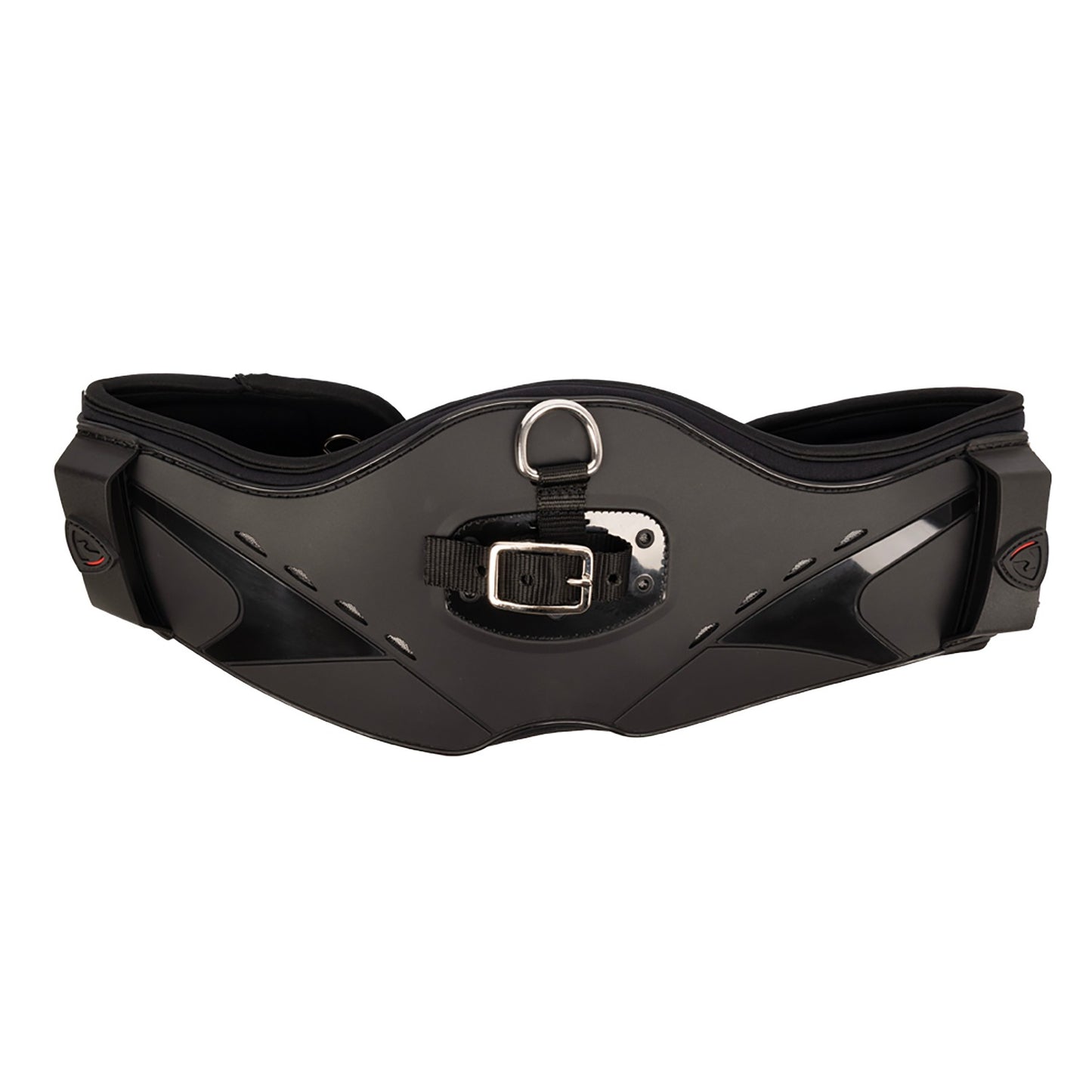 ProReaction Contoured TPU Vented Dressage Girth by Hy Equestrian Black - 30"