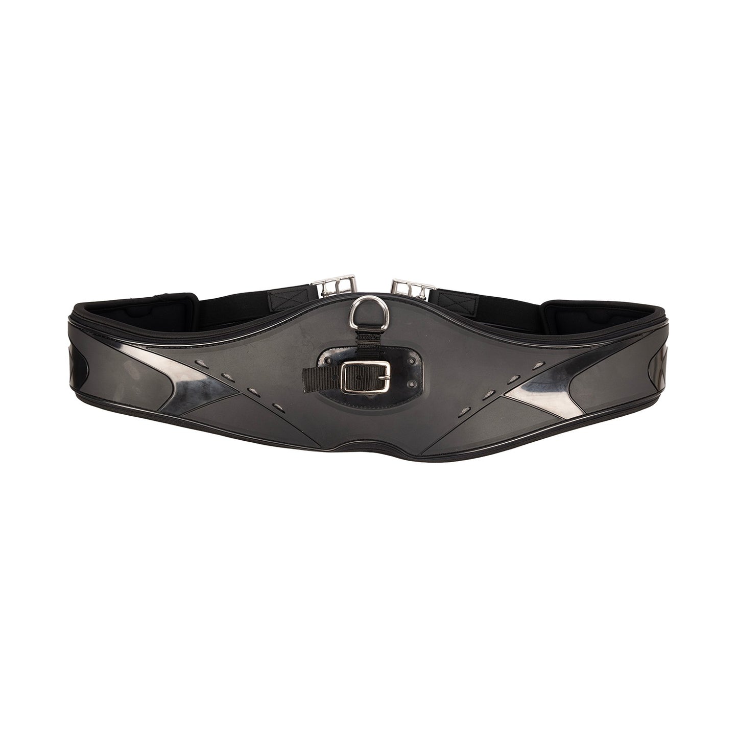 ProReaction Contoured TPU Vented GP/Jumping Girth by Hy Equestrian Black - 50"