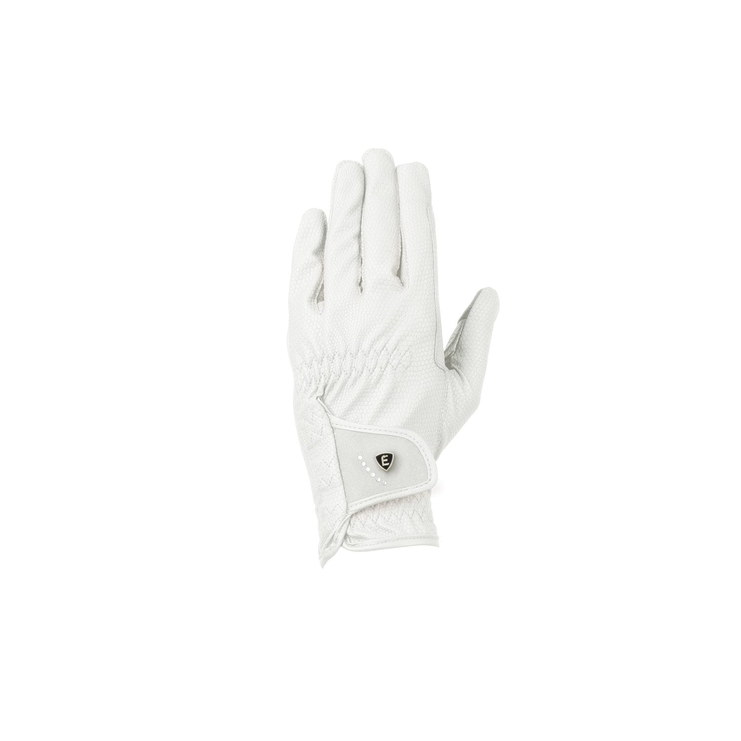 Elevate Luxe Touch Riding Gloves by Hy Equestrian White - Small