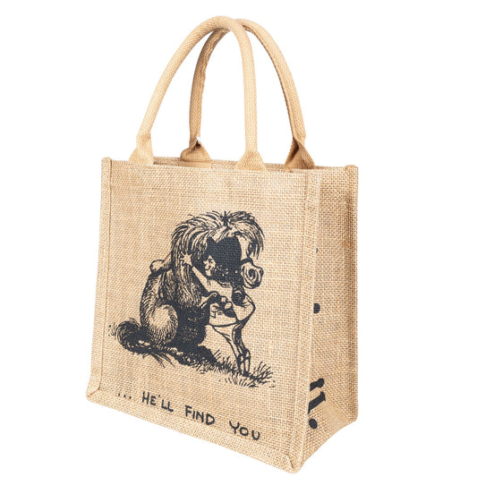 Thelwell Collection Square Hessian Bag Pony Pals