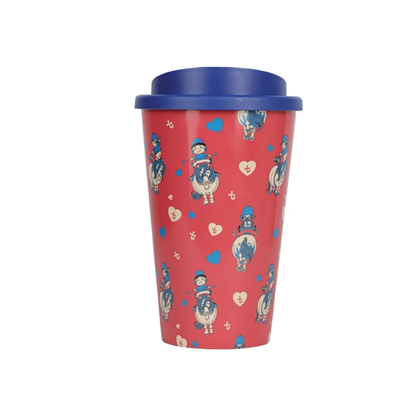 Hy Equestrian Thelwell Collection Balancing Act Take Away Cup Red/Navy - 350 Ml