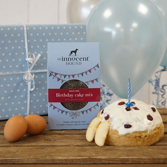 The Innocent Hound Birthday Cake Mix with British Duck - 255 Gm