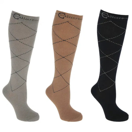 Covalliero Checked Riding Socks Pk/3 – Karo