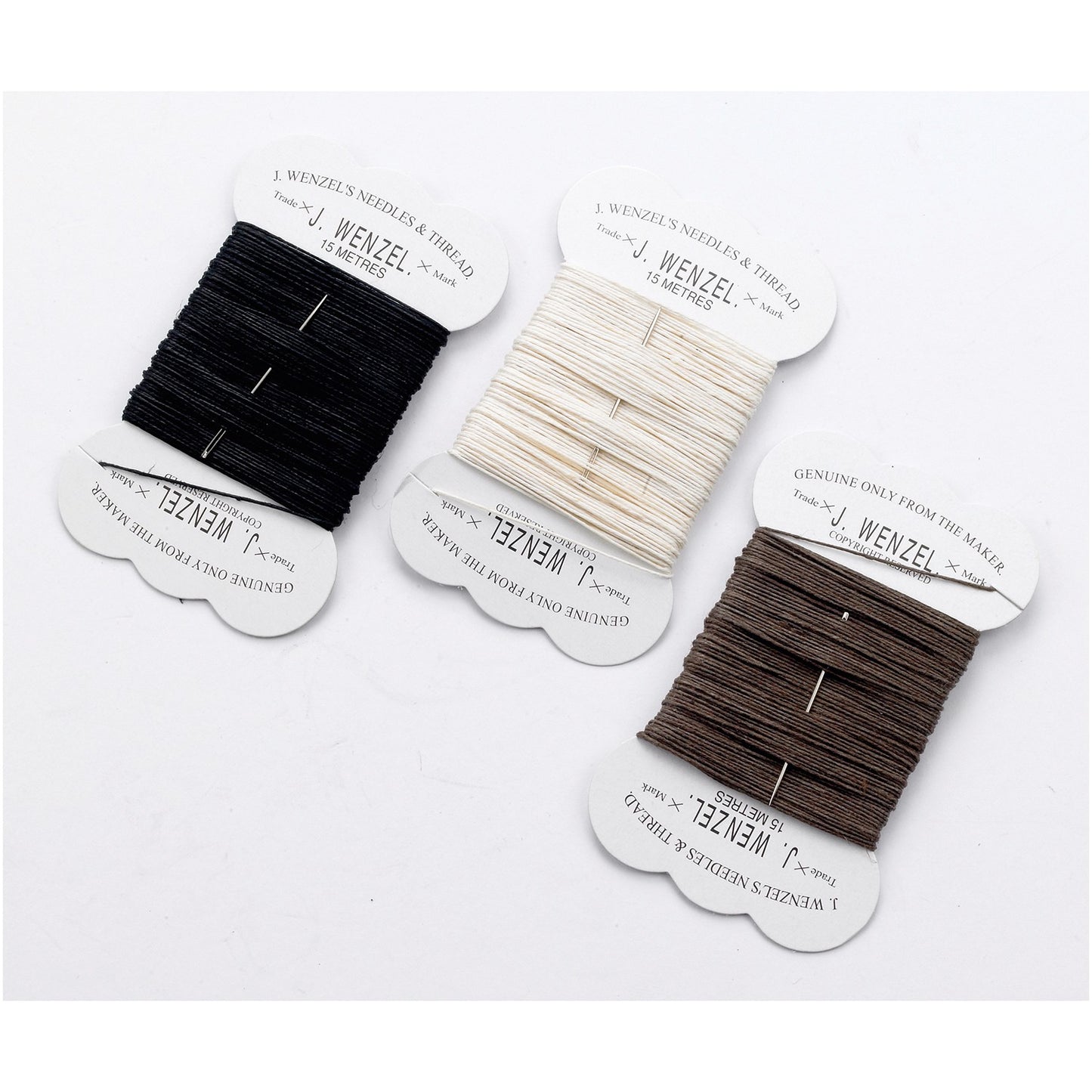 Lincoln Plaiting Thread Brown - 12 Thread Pack