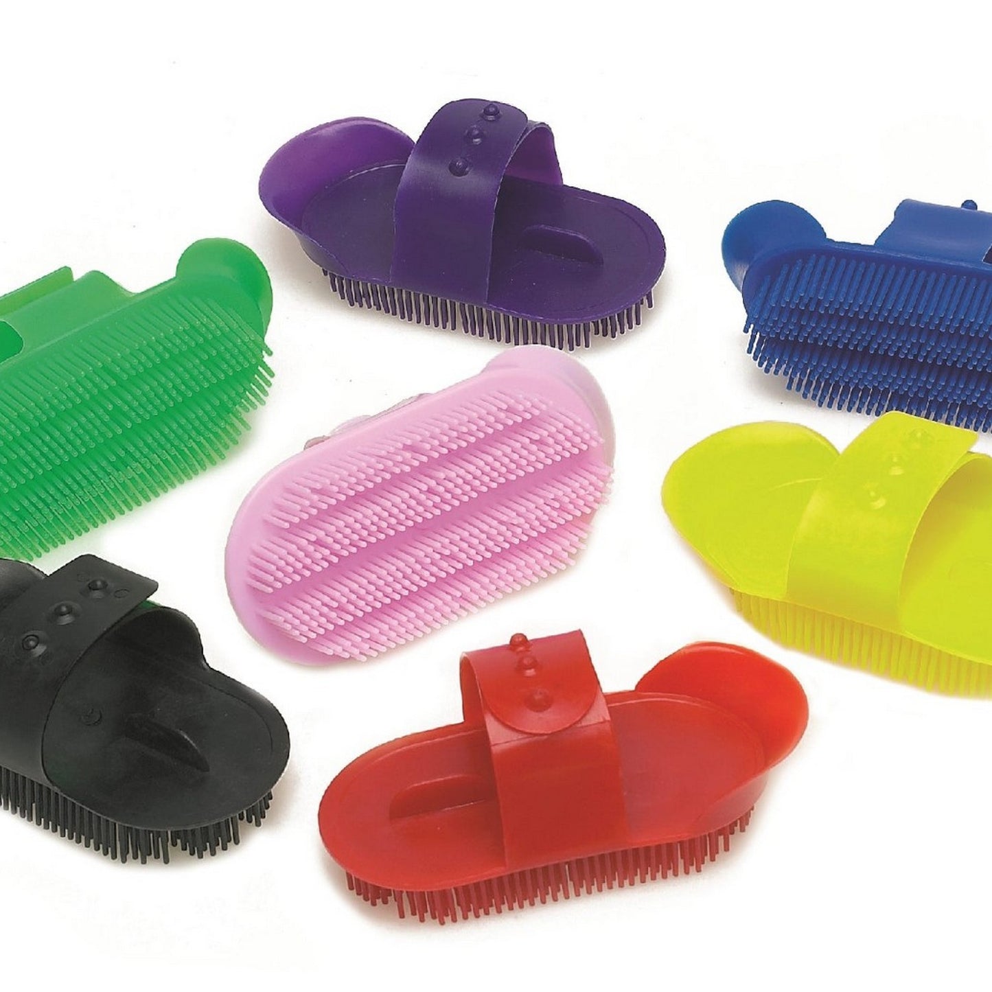Lincoln Plastic Curry Comb Red - Small