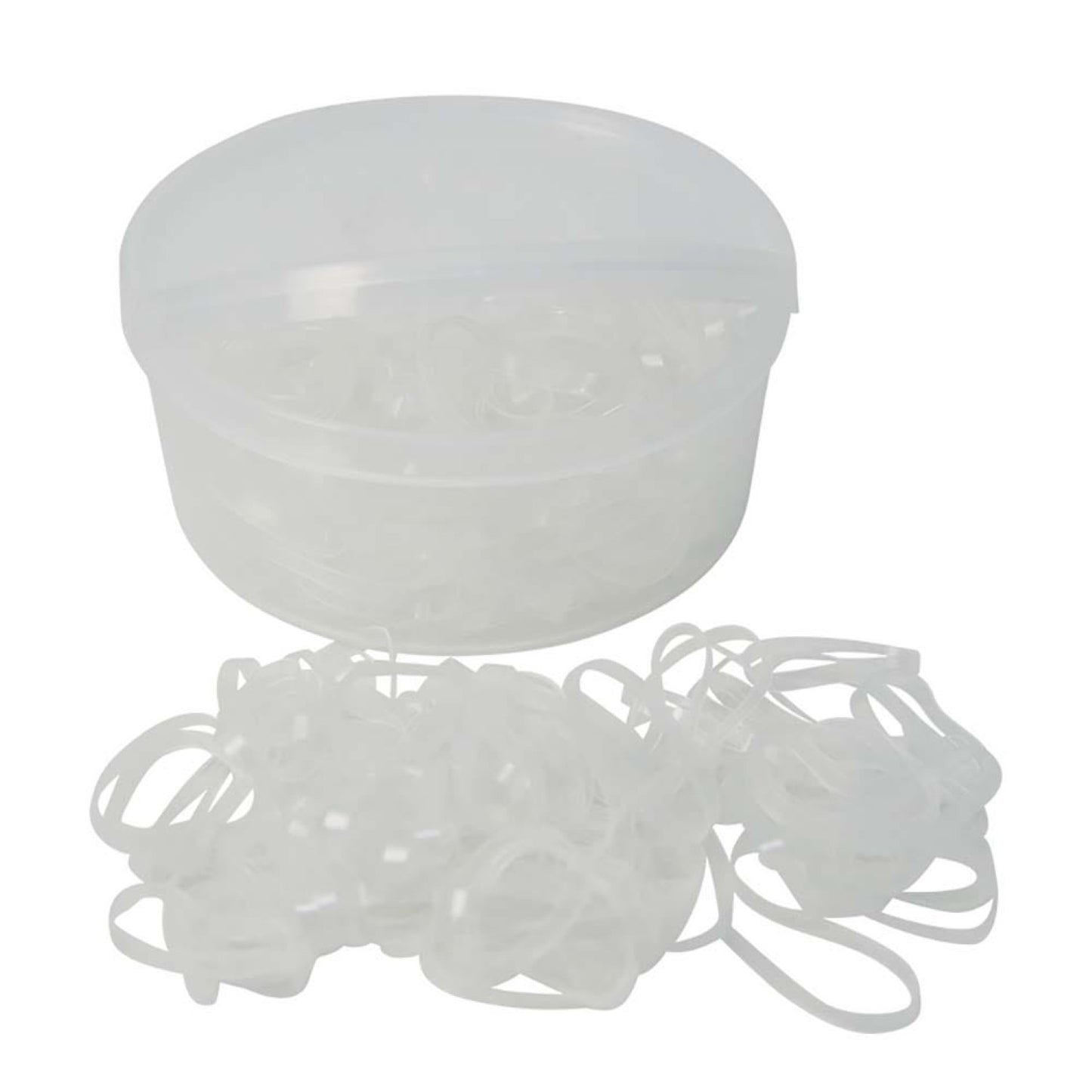 Lincoln Silicone Plaiting Bands Clear - 500 Pack
