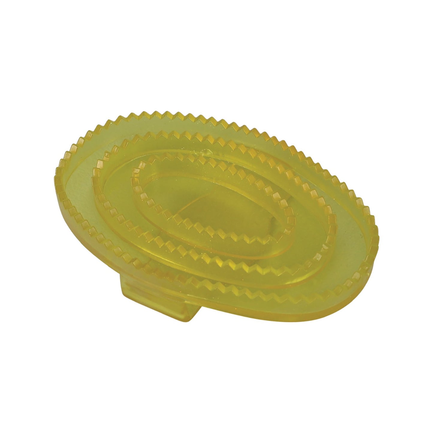 Lincoln Synthetic Rubber Curry Comb Clear Yellow - Large