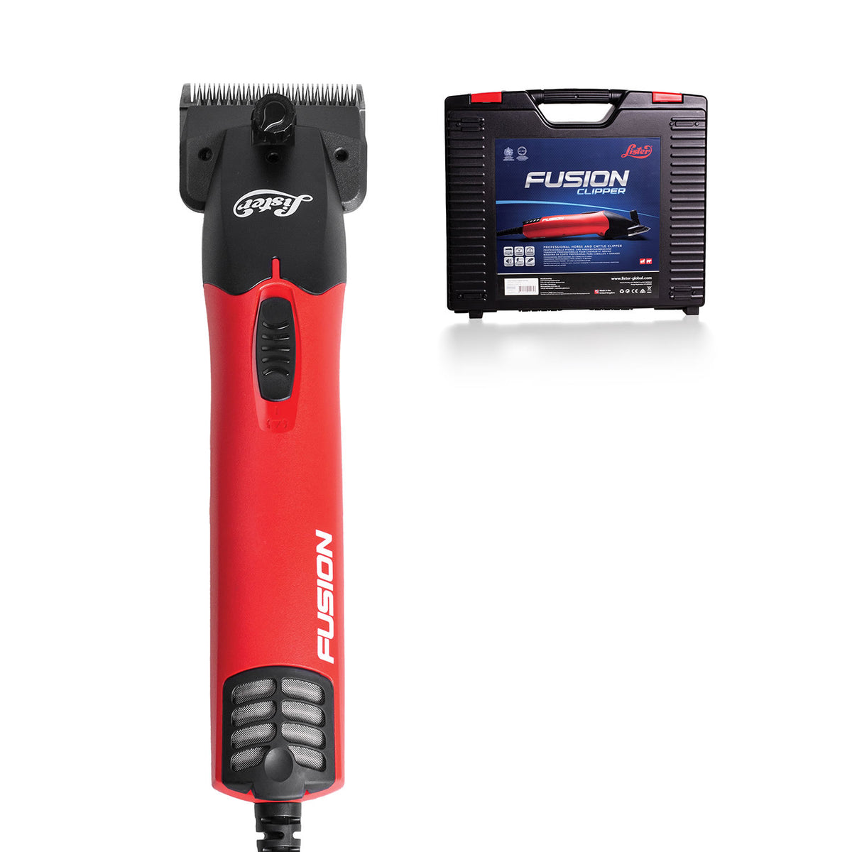Lister Fusion Equine Clipper Kit Red