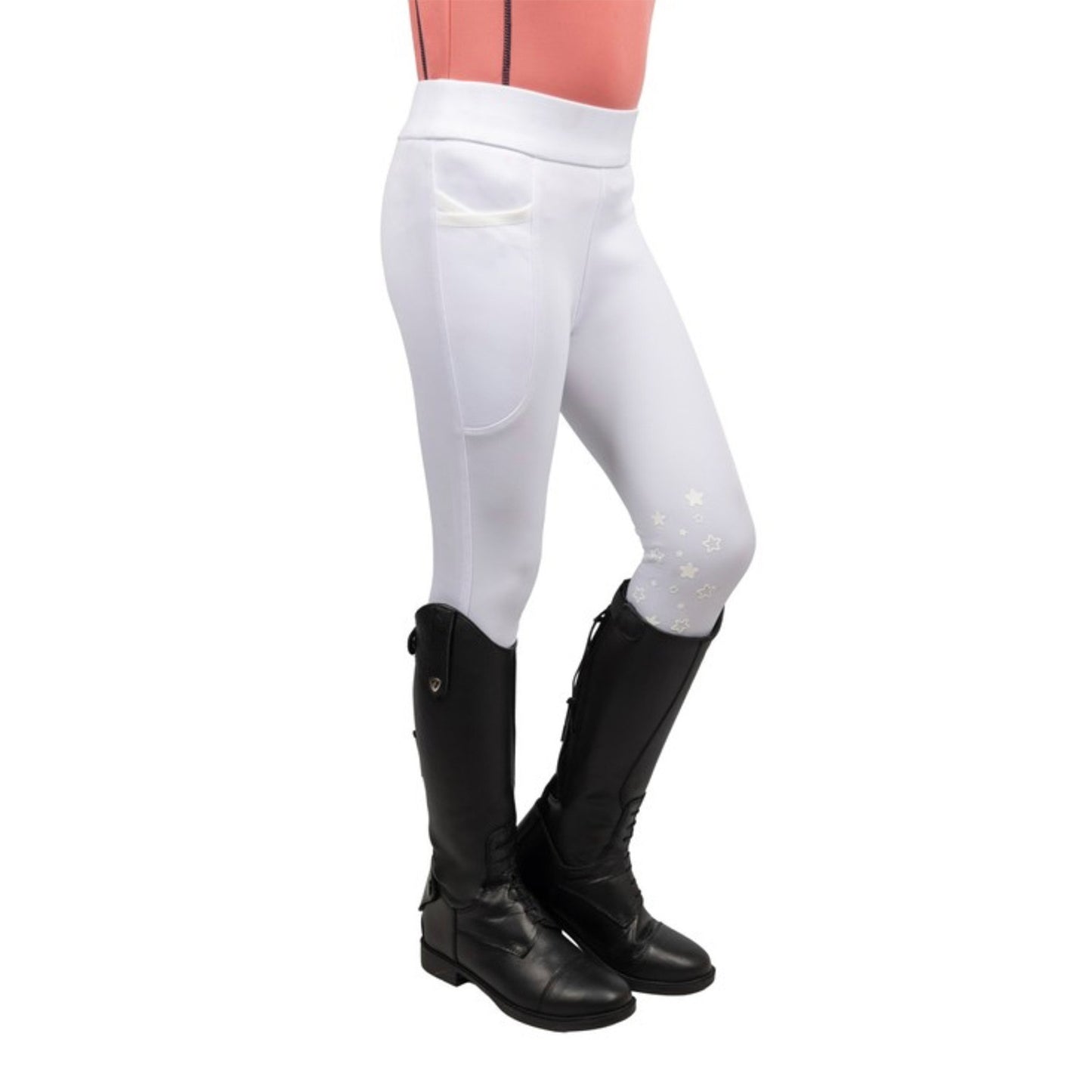 Little Rider Elevate Selena Riding Tights White - 3/4 Years