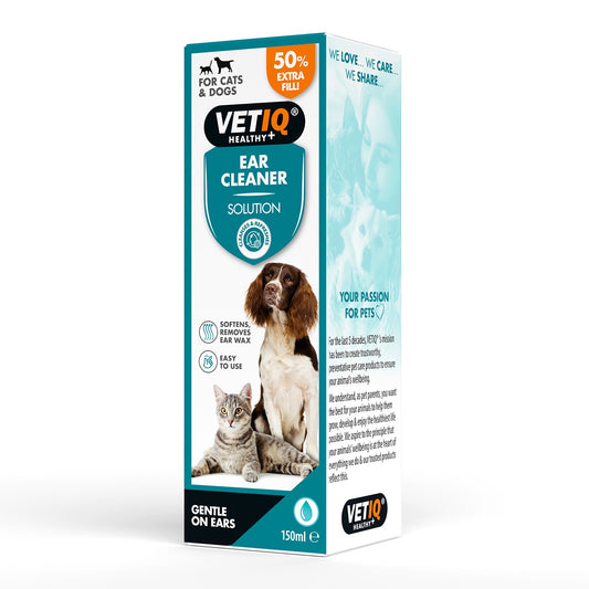 VetIQ Ear Cleaner Solution for Cats & Dogs - 150 Ml