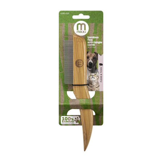 Mikki Bamboo Grooming Flea Comb
