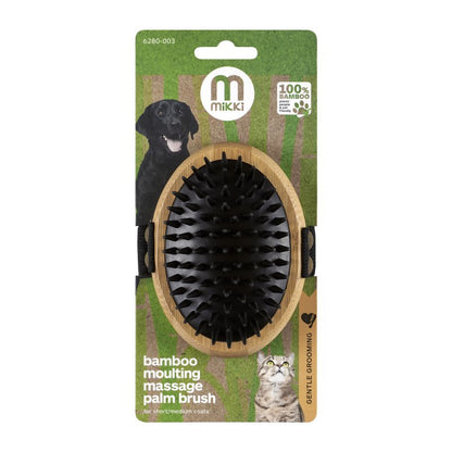 Mikki Bamboo Grooming Moulting Massage Brush