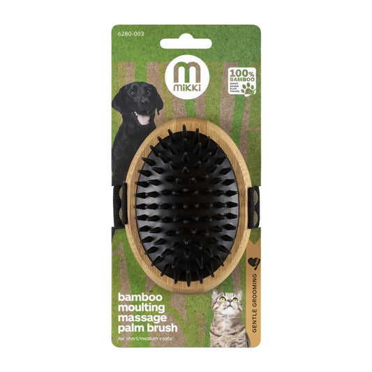 Mikki Bamboo Grooming Moulting Massage Brush