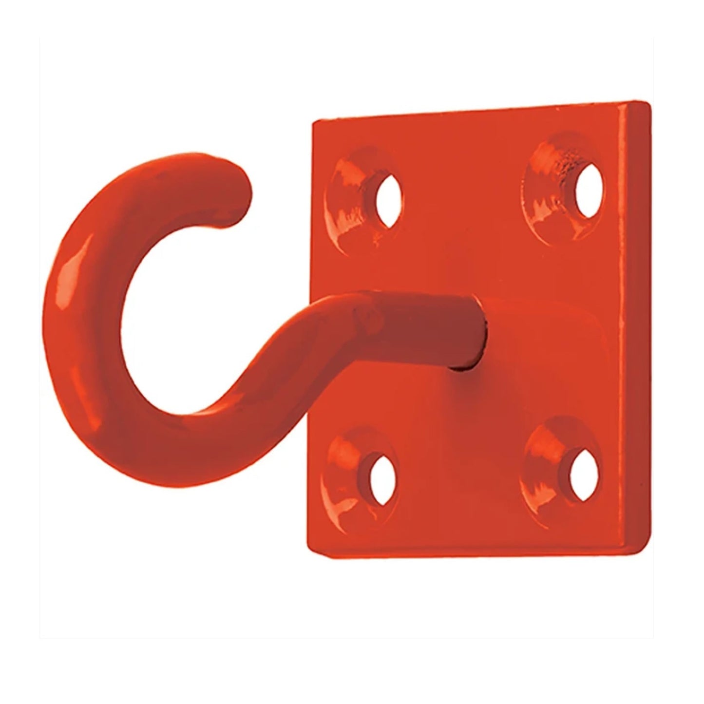 Perry Equestrian 511 Chain Hook on Plate Red - Pack of 2 PerryPack
