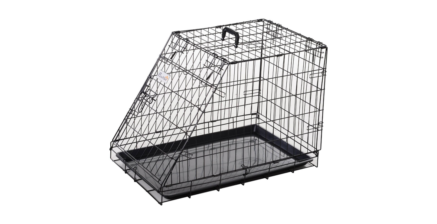 PawHut Dog Cage Black 480 mm x 760 mm x 550 mm