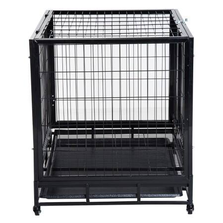PawHut Dog Cage Black 760 mm x 1090 mm x 870 mm